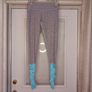 #372 3/$18 - Triple Flip Gray/Blue Leggings Size 4 Size Small